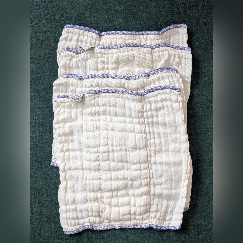 Clotheez Prefolds (4) Organic Cotton